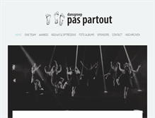 Tablet Screenshot of dansschoolpaspartout.be